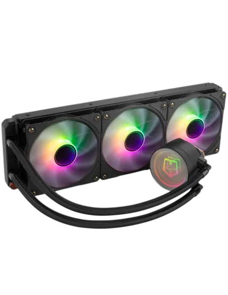 AIO 360 mm: NOX HUMMER M-360 LCD Black con LCD