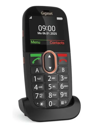 Móvil Gigaset GL695 Negro 4G VoLTE con botón SOS