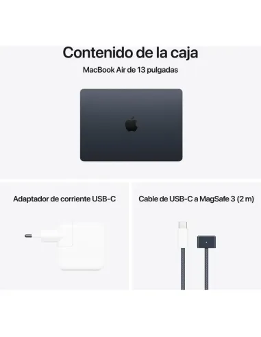 Apple MacBook Air 13,6" (M4) 16GB/512GB Negro Medianoche