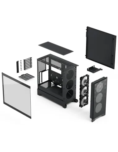 Caja ATX Fractal Pop 2 Air Black TG RGB, airflow
