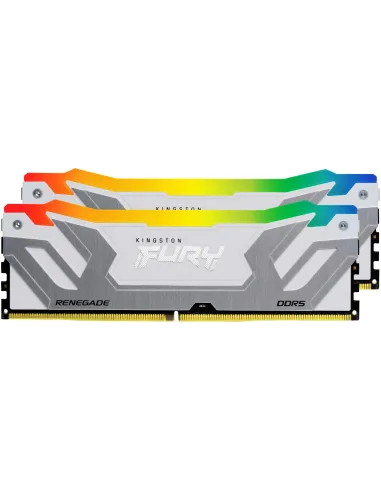 Kingston FURY Renegade DDR5 RGB 48GB (2×24GB) 8400MT/s CL40 Blanco XMP (KF584CU40RWAK2-48)