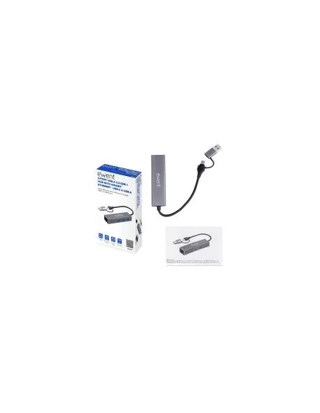 Hub: Ewent EW1159 USB 3.2 Gen 1 con RJ-45