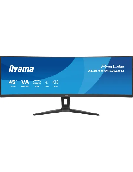Iiyama ProLite XCB4594DQSU-B1 45" VA CURVO DQHD 75Hz USB-C DOCK Altavoces Altura Ajustable