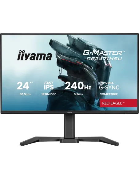 iyama G-MASTER GB2471HSU-B1 23,8" FullHD 240Hz Fast IPS G-SYNC HDR10 USB Hub Altura Ajustable