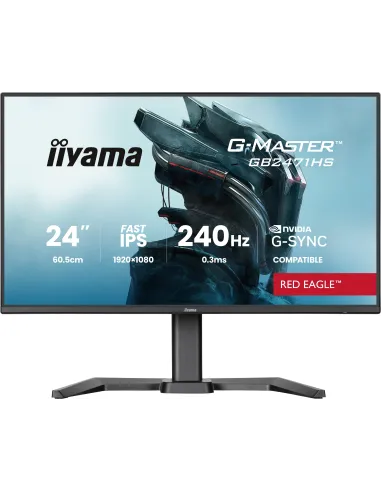 Iiyama G-MASTER GB2471HS-B1 23,8" Full HD 240Hz Fast IPS G-SYNC HDR10 Altura Ajustable