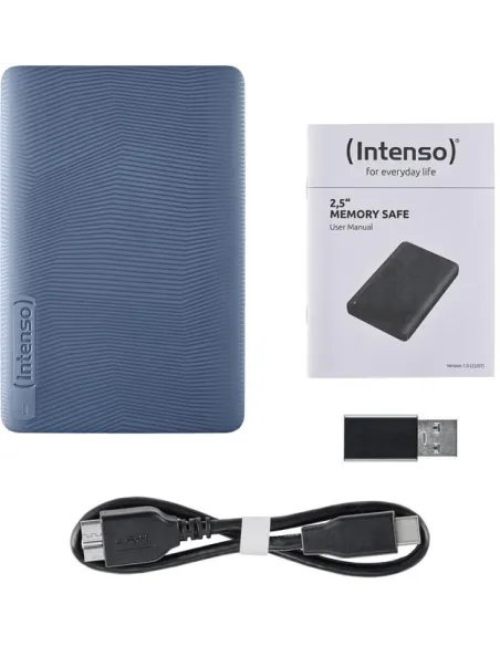 Disco duro externo: Intenso Memory Safe 2TB azul USB 3.2