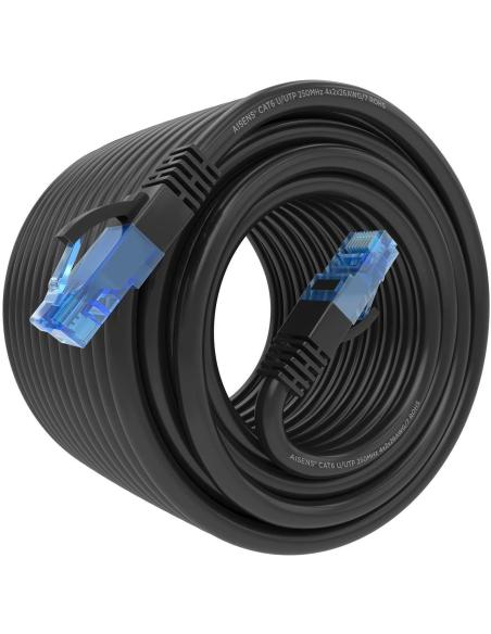 Aisens A135-0852 Cable de Red RJ-45 Cat.6 UTP 20 M Negro