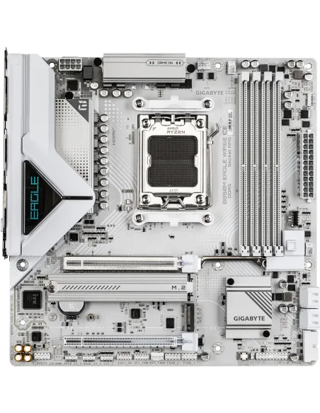 Placa base: Gigabyte B850M EAGLE WIFI6E ICE AM5
