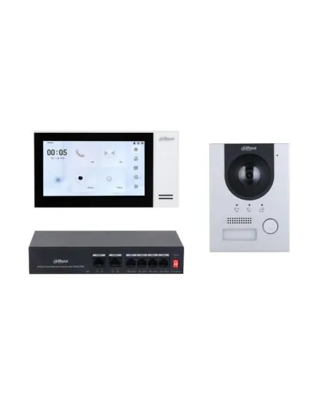 Dahua DHI-KTP01L(S) Videoportero IP con PoE y monitor táctil