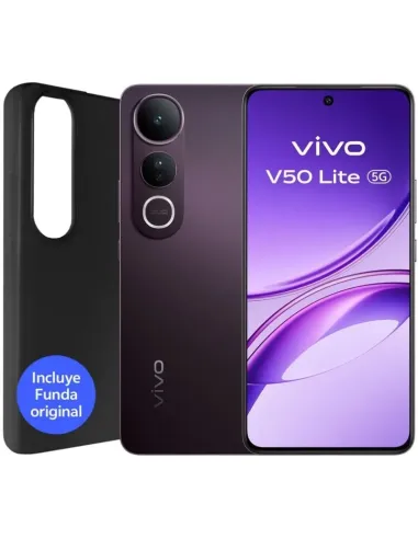 Vivo V50 Lite 5G 8GB-256GB Smartphone 6.77 AMOLED 6500mAh Negro  con Buds Air 3