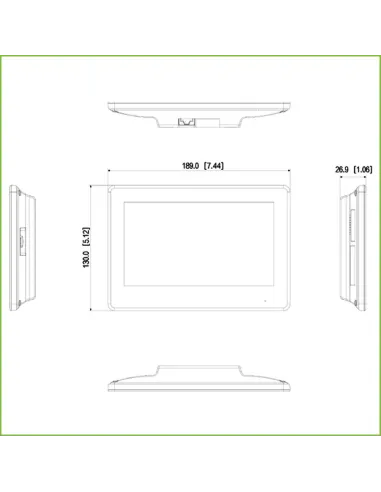 Monitor: Dahua DHIVTH5422HW 2 hilos con PoE