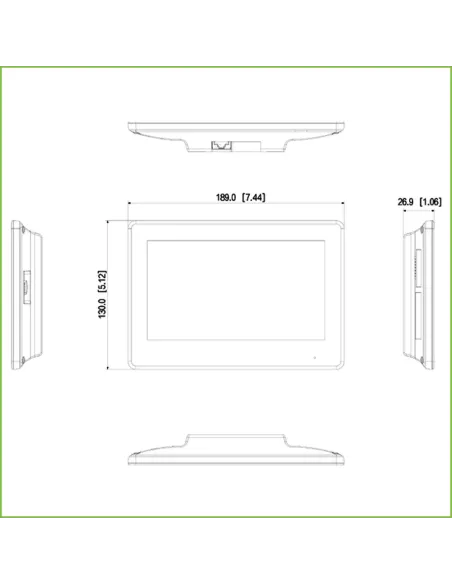 Monitor: Dahua DHIVTH5422HW 2 hilos con PoE
