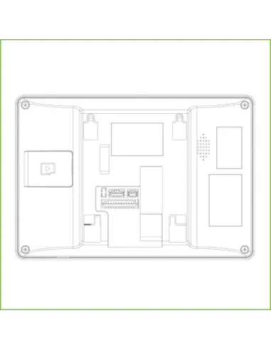Monitor: Dahua DHIVTH5422HW 2 hilos con PoE