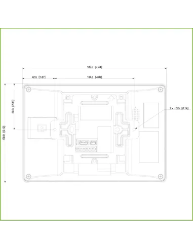 Monitor: Dahua DHIVTH5422HW 2 hilos con PoE