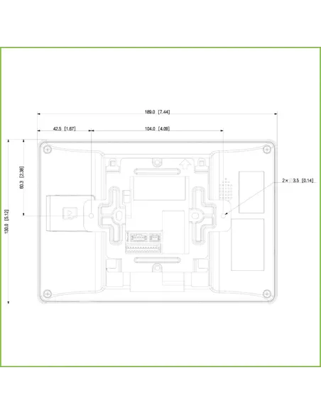 Monitor: Dahua DHIVTH5422HW 2 hilos con PoE