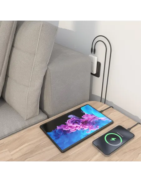 Cargador pared AISENS ASCH-65W2P077-W USB-C PD