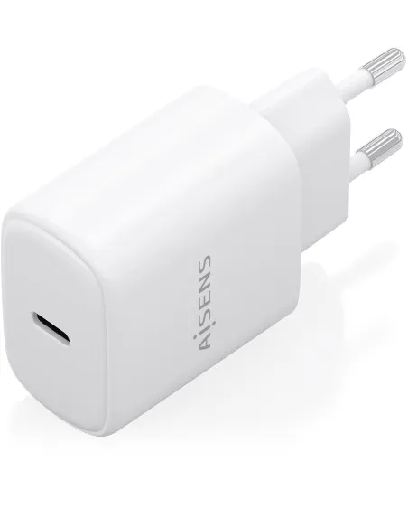 AISENS A110-0975 Cargador GaN 30 W 1x USB-C PD 3.0 Blanco