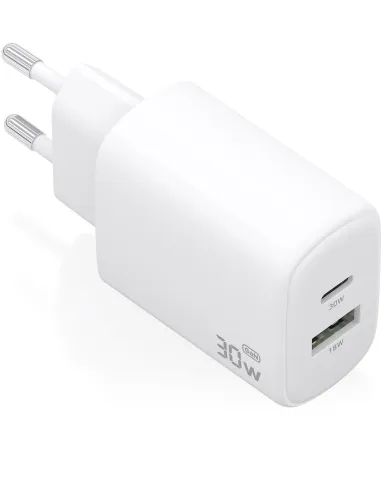 Cargador GaN AISENS A110-0977 30 W con USB-C PD