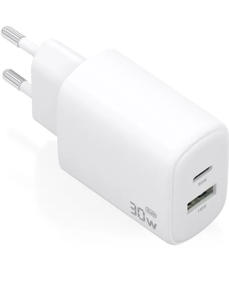 Cargador GaN AISENS A110-0977 30 W con USB-C PD