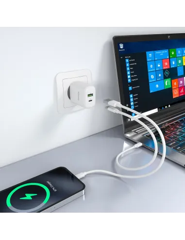 Cargador GaN AISENS A110-0977 30 W con USB-C PD