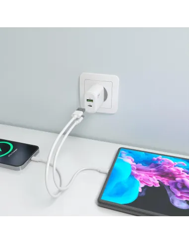 Cargador GaN AISENS A110-0977 30 W con USB-C PD