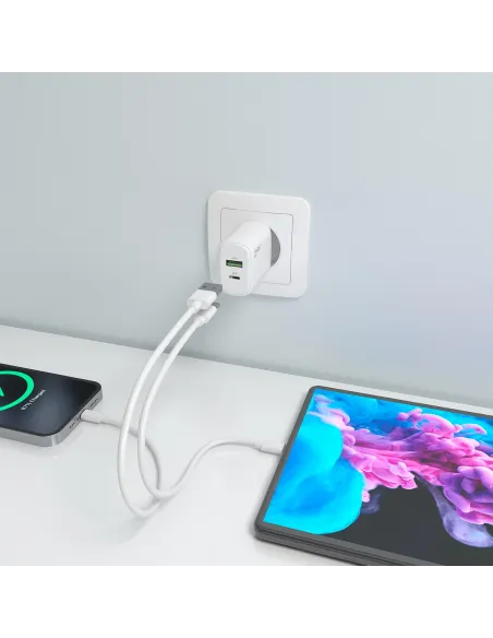 Cargador GaN AISENS A110-0977 30 W con USB-C PD