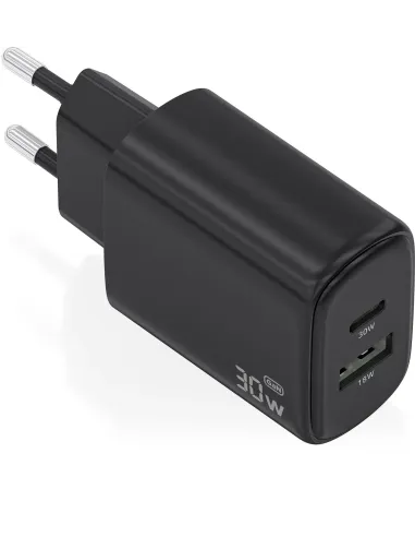 Cargador GaN AISENS A110-0978 30 W con USB-C