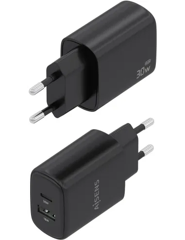 Cargador GaN AISENS A110-0978 30 W con USB-C