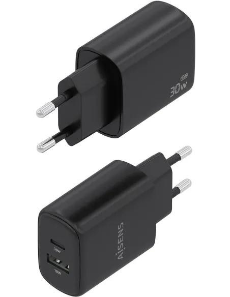 Cargador GaN AISENS A110-0978 30 W con USB-C