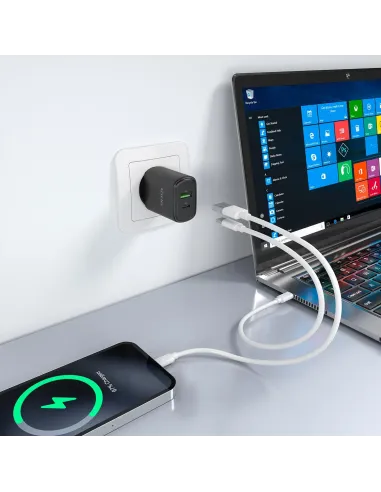 Cargador GaN AISENS A110-0978 30 W con USB-C