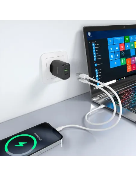 Cargador GaN AISENS A110-0978 30 W con USB-C