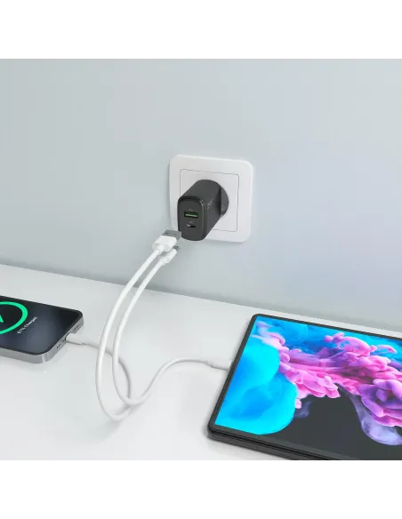 Cargador GaN AISENS A110-0978 30 W con USB-C