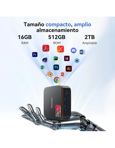 Mini PC: Blackview MP20 AMD Ryzen 3-3300U/16GB/512GB SSD W11 Pro