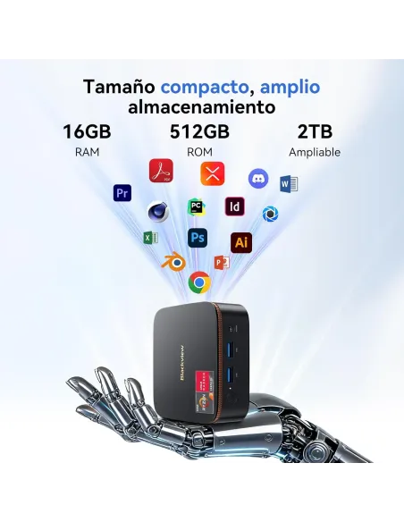 Mini PC: Blackview MP20 AMD Ryzen 3-3300U/16GB/512GB SSD W11 Pro