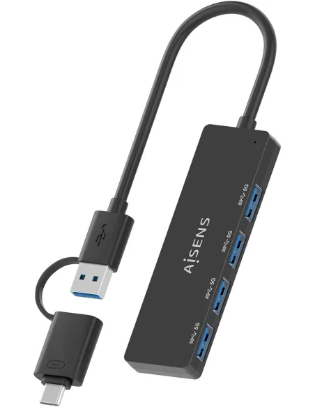Hub USB AISENS A109-0987 4 puertos para USB-C