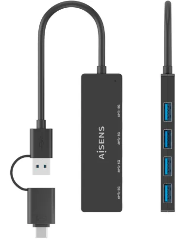 Hub USB AISENS A109-0987 4 puertos para USB-C
