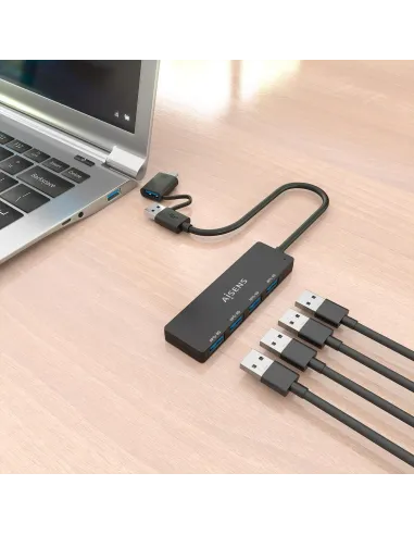 Hub USB AISENS A109-0987 4 puertos para USB-C