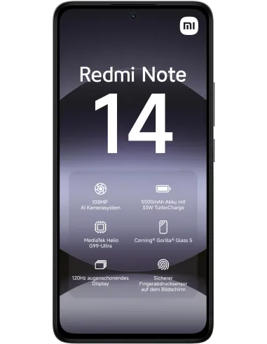Móvil: Xiaomi Redmi Note 14 4G 6GB/128 Negro libre