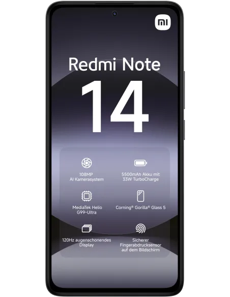 Móvil: Xiaomi Redmi Note 14 4G 6GB/128 Negro libre