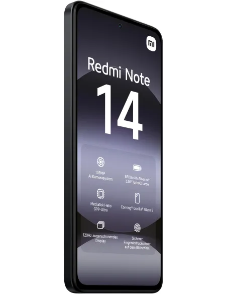 Móvil: Xiaomi Redmi Note 14 4G 6GB/128 Negro libre
