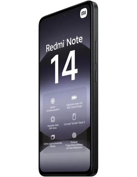 Móvil: Xiaomi Redmi Note 14 4G 6GB/128 Negro libre
