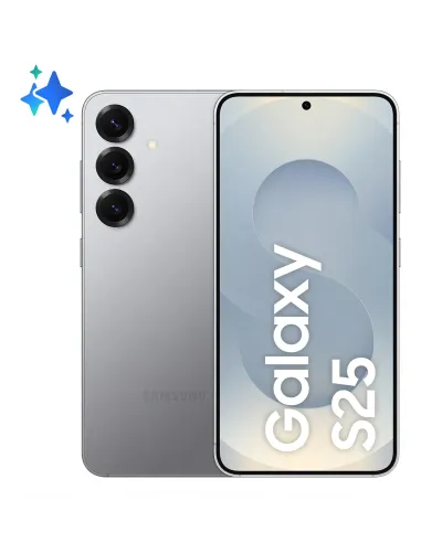 Samsung Galaxy S25 12GB/256GB Gris Batería 4.000mAh con Protección Panzer Glass
