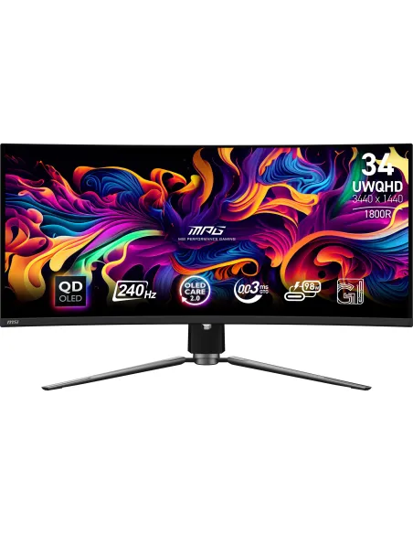 MSI MPG 341CQPX QD-OLED 34" Negro QD-OLED UltraWide QHD 240Hz Curva USB-C