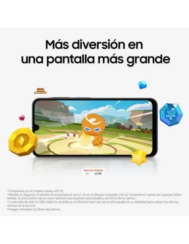 Samsung Galaxy A26 5G 8GB/256GB Negro y Protector SAFE