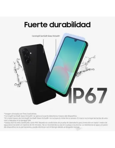 Samsung Galaxy A26 5G 8GB/256GB Negro y Protector SAFE
