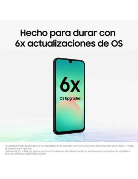 Samsung Galaxy A26 5G 8GB/256GB Negro y Protector SAFE