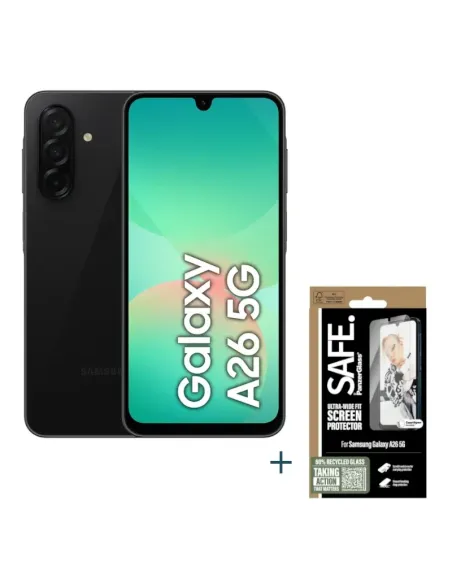 Samsung Galaxy A26 5G 8GB/256GB Negro y Protector SAFE