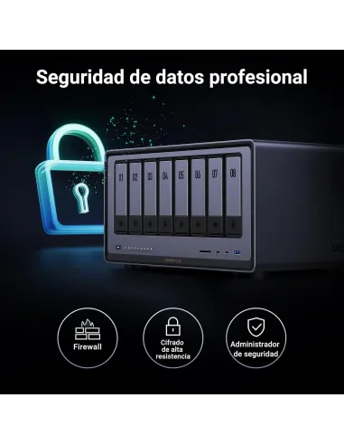 NAS de Escritorio UGREEN NASync DXP8800 Plus 8 bahías 10GbE
