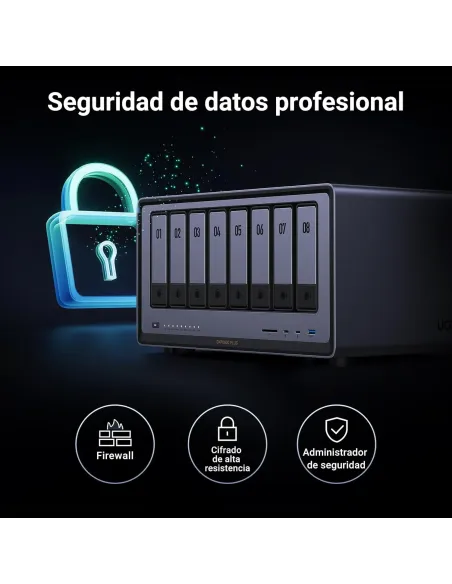 NAS de Escritorio UGREEN NASync DXP8800 Plus 8 bahías 10GbE