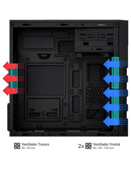 Caja micro ATX: CoolBox M680 con USB-C frontal